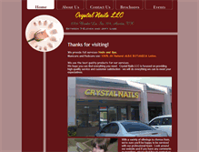 Tablet Screenshot of crystalnailsllc.com